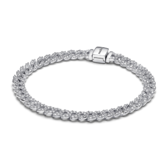 Pandora Timeless Pave Cuban Chain Bracelet