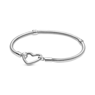 Pandora Sterling Silver Snake Chain Bracelet 7.5in