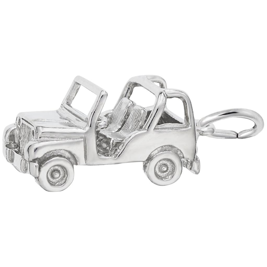 Jeep Charm in Sterling Silver by Rembrandt Charms