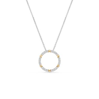 Hearts on Fire Copley Pavé Pendant .51ctw 18k Two-Tone Gold