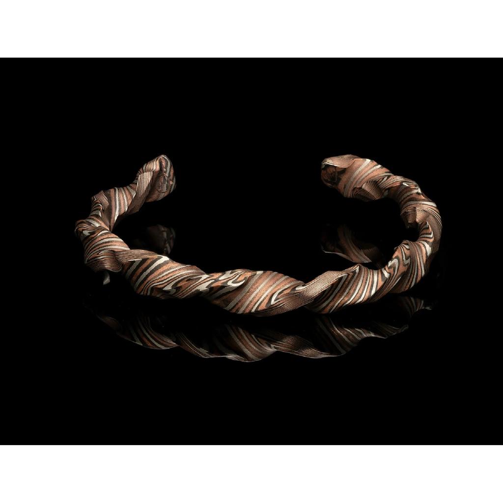 William Henry "Riftborn" Mokume Gane Cuff Bracelet Large