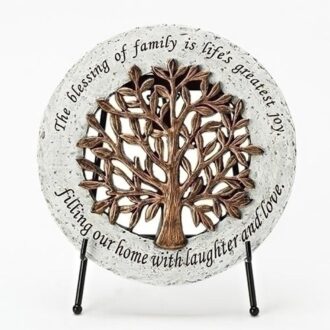 6.5" Family Tree Stone Plaque with Easel