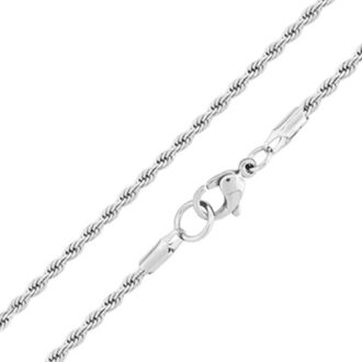 Inox 3.7mm Stainless Steel French Rope Chain 24" Necklace