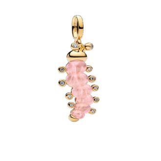 Pandora 14K Gold Plated Caterpillar Dangle Charm
