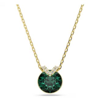 Swarovski Bella Necklace - Yellow and Green Crystal Drop