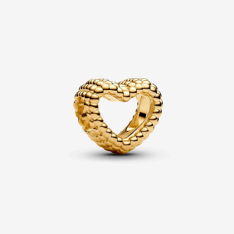 Pandora YGP Beaded Open Heart Charm