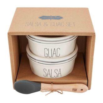 Bistro Salsa and Guacamole Serving Set with Spoon