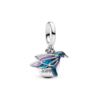 Pandora Silver Hummingbird Dangle Charm