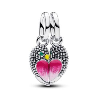 Pandora Love Birds Enamel Dangle Charm in Silver