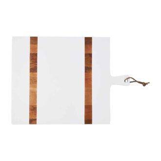 Natural Mango Wood Paddle Board 24"x16" - Elegant Serving Piece