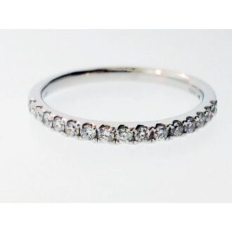 Wedding Band with .33ctw Round Diamonds in Platinum