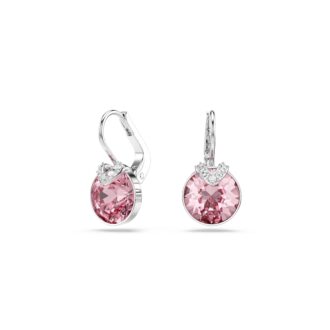 Swarovski Bella Pink Crystal Drop Earrings for Elegant Style