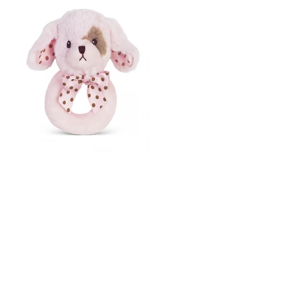 Lil Wiggles Pink Puppy Ring Rattle