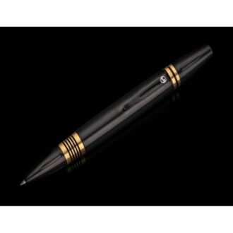 William Henry Black Titanium Pen with Brass Spacers