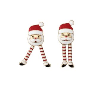 Dancing Santa Post Earrings