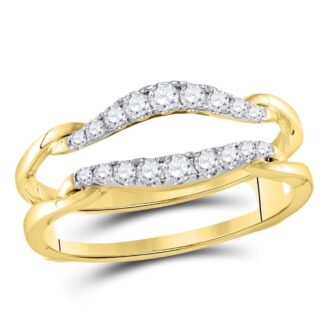 Enhancer Wedding Band with .33ctw Round Diamonds in 14k Yellow Gold