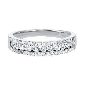 Anniversary Band with .50ctw Round Diamonds in 14k White Gold