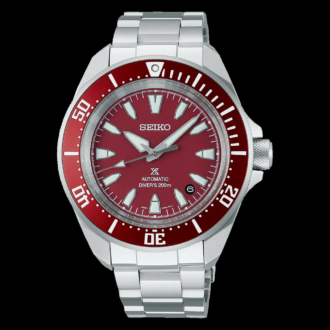 Seiko Men's Red Dial Prospex Diver's Watch