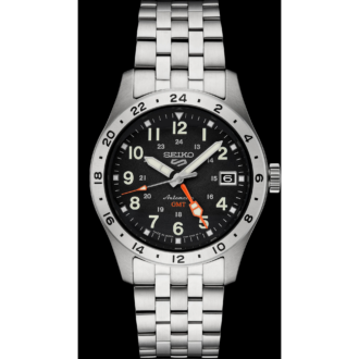 Seiko 5 Sports Automatic GMT Black Dial Watch