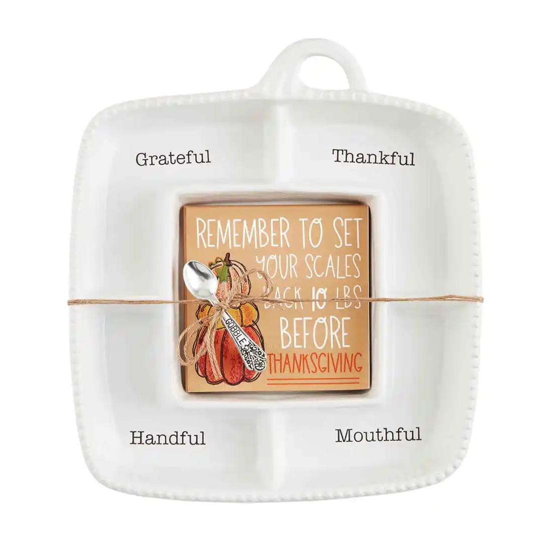 Chic White Ceramic Pumpkin Serving Set