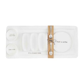 3 Piece Ceramic Taco Party Serving Set