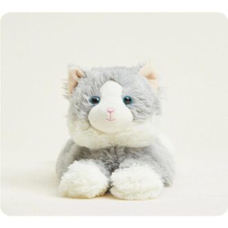 Warmies Laying Down Gray Cat Microwavable Plush