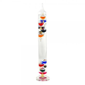 17-Inch Galileo Glass Thermometer with Floating Spheres