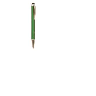 Green Stylus Pen with Silver Trim - Engraving Included