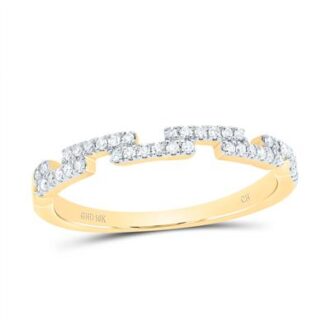 Aztec Shape Fashion Ring with 1/6ctw Round Diamonds in 10k Yellow Gold