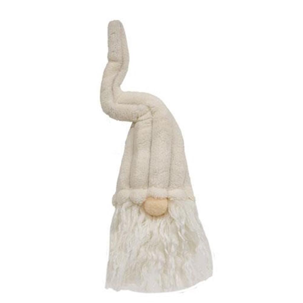 Cream Plush Gnome Wine Bottle Topper