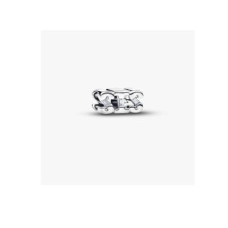 Pandora Sister Charm in Sterling Silver & Clear CZ