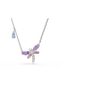 Swarovski 2026 Capsule Dragonfly Pendant, Pastel Crystals