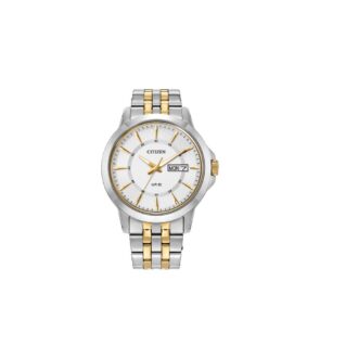 Citizen Men's Two-Tone Dress Watch, Date, Gold Accents