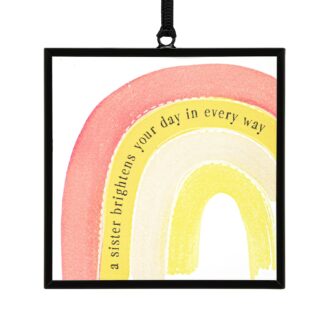 Illuminate your space with this charming suncatcher celebrating sisterly love. This design features vibrant colors that catch the light beautifully, bringing warmth and positivity to any room. A perfect gift to express appreciation for your sister, it brightens her day while adding a delightful touch to home decor.