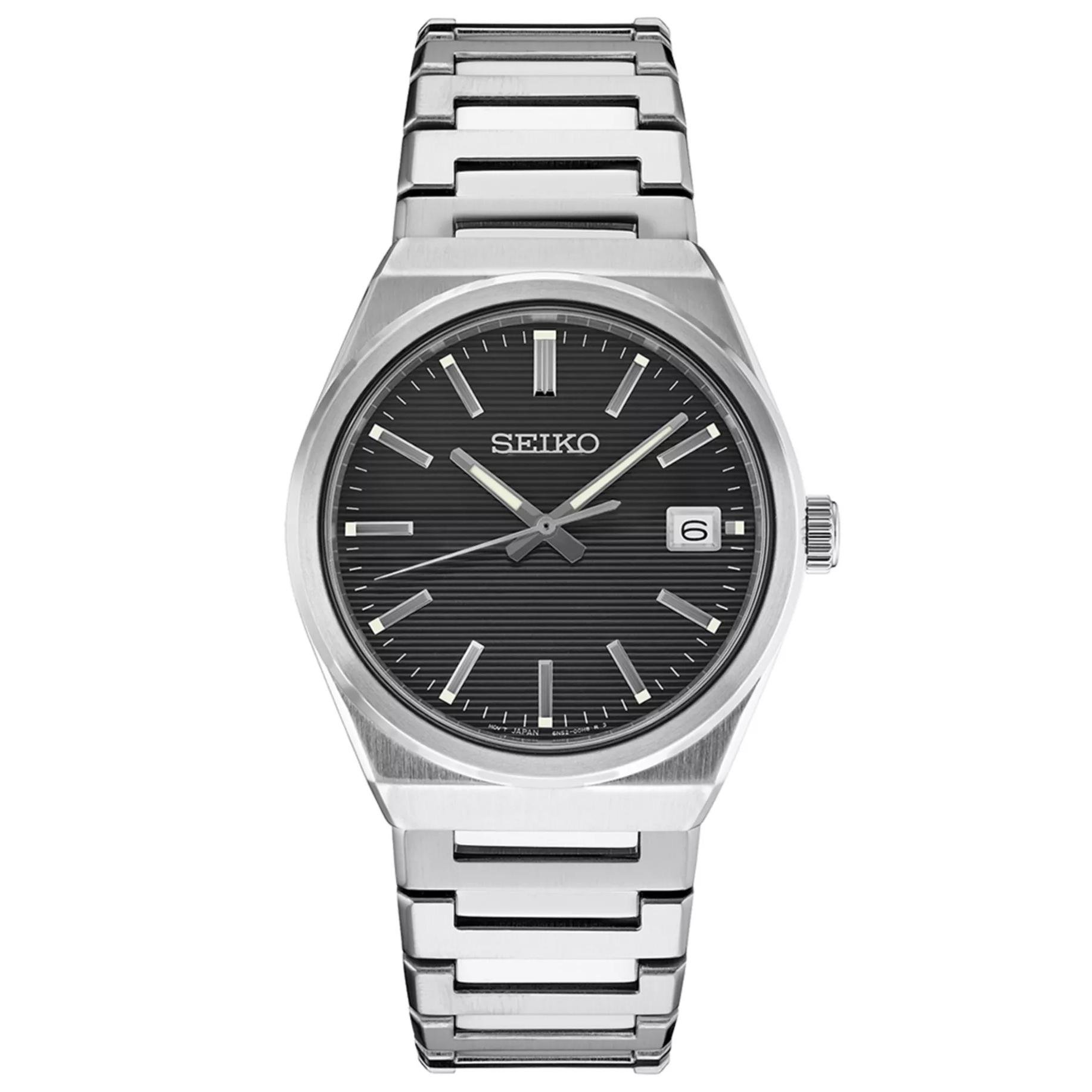 Seiko Men's Essential Black Dial Dress Watch