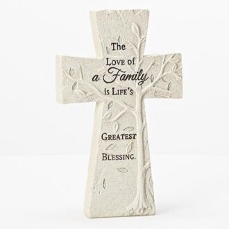 8 Inch Family Tree Tabletop Cross