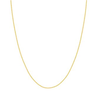 Wheat Chain 1.05mm in 18k Yellow Gold, 18" Length