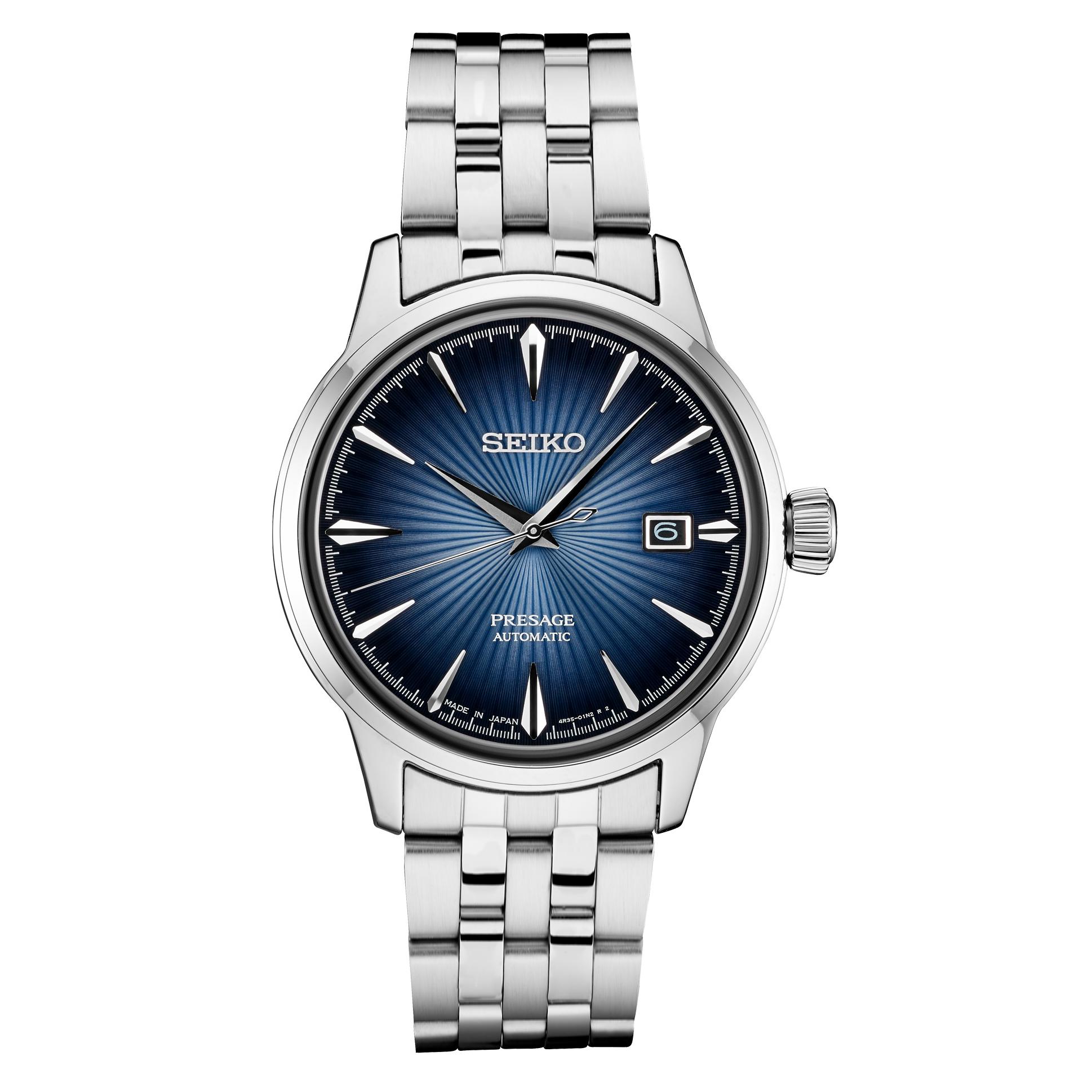 Seiko Men's Presage Automatic Watch with Blue Dial