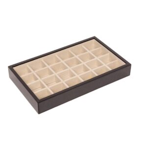 Black Carbon Fiber Stackable Jewelry Tray