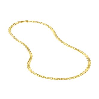 14k Yellow Gold Mariner Link Chain 5.4mm, 20"