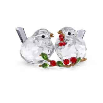 Swarovski Idyllia Bird Couple with Berries Figurine