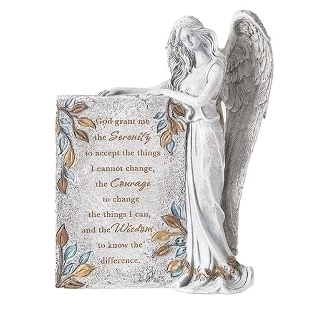 8" Serenity Prayer Angel Figurine - Inspirational Gift