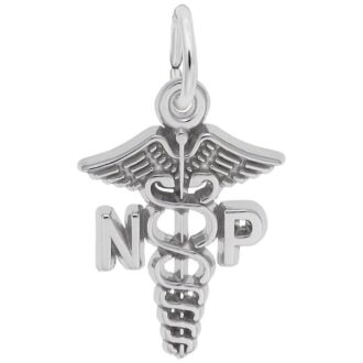 Rembrandt Nurse Practitioner Charm in Sterling Silver