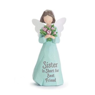 Sister: Short for Best Friend Resin Angel Figurine