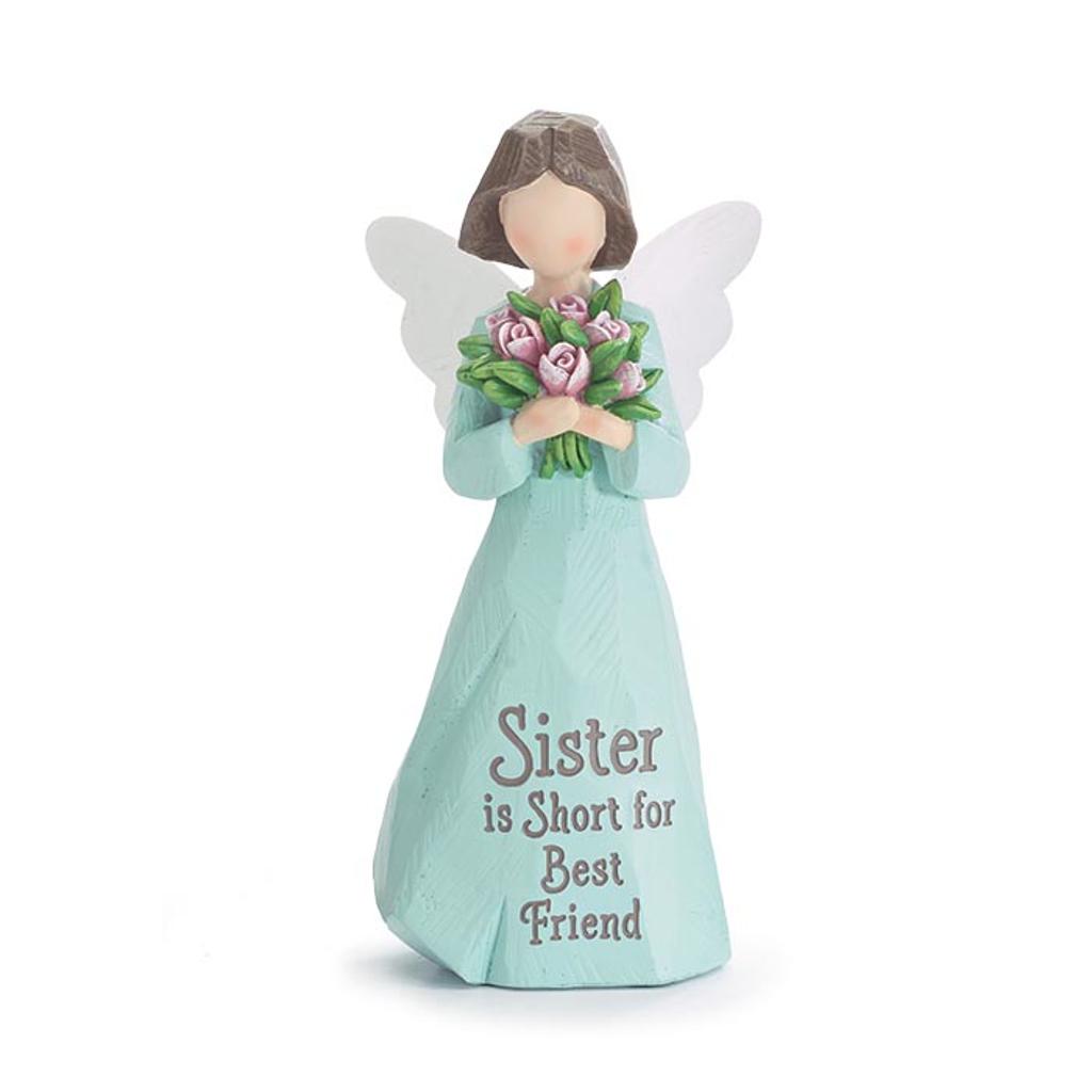 Sister: Short for Best Friend Resin Angel Figurine