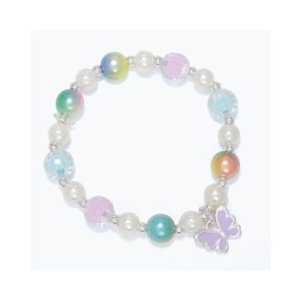 Colorful Butterfly Bead Bracelet for Little Love