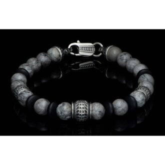 William Henry Newport Bracelet with Silver Lace Agate