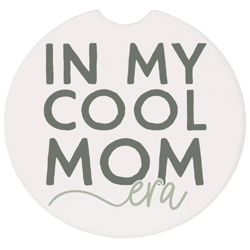In My Cool Mom Era Ceramic Car Coaster
