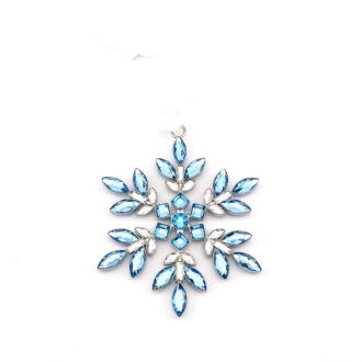 Swarovski Gema Holiday Ornament - Blue Crystal