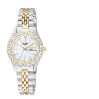 Citizen Ladies Two-Tone Watch with Mother-of-Pearl Dial
